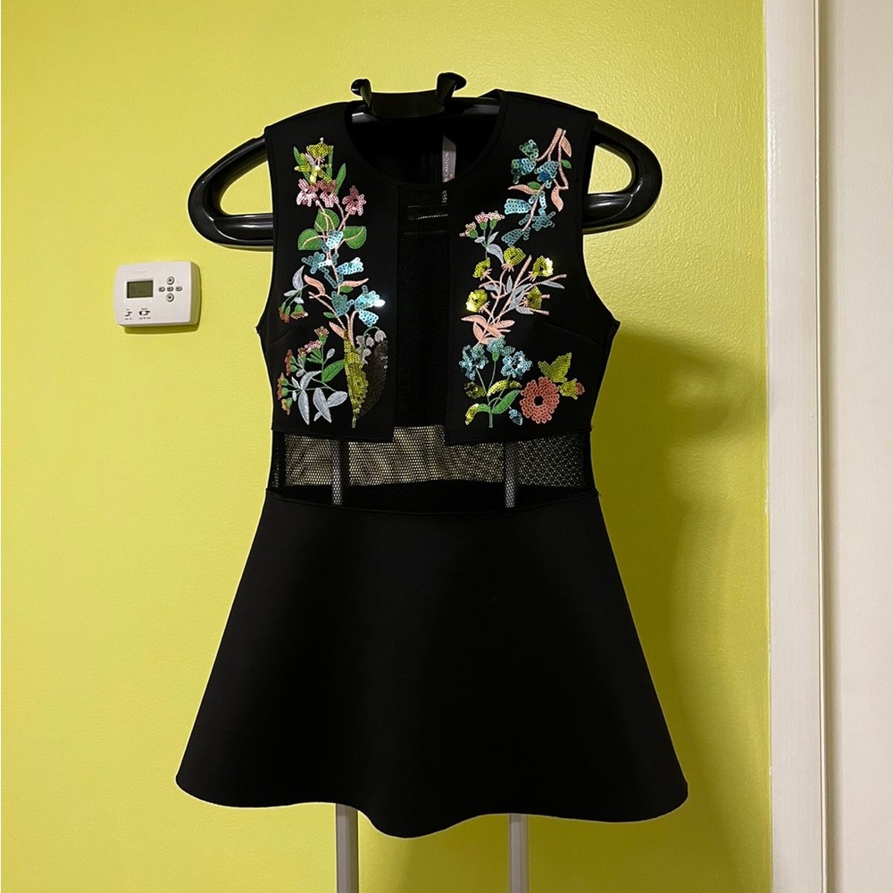 Black blouses with embroidery